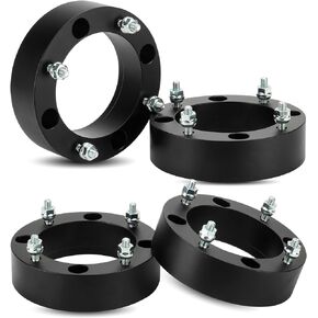 ILONPA 4pcs 4x156 ATV Wheel Spacers w/ 131mm Bore Compatible with Polaris Sportsman Ranger, Kawasaki Lakota, 3/8"-24 Studs 1 inch (25.4mm) Thickness, Not Hubcentric Wheel Adapters