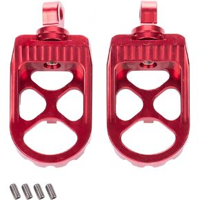 CNC Wide Foot Pegs Bobber Style footpegs 360° Roating MX Chopper fit for harley Dyna Sportster Fatboy Iron