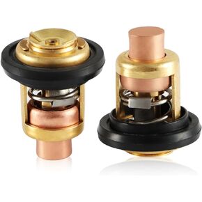 2PCS Thermostat Kit Compatible with Mercury Marine V6 135HP 150HP 175HP 200HP 225HP Replace#: Mercury 75692Q2 27-62386 27-62386001