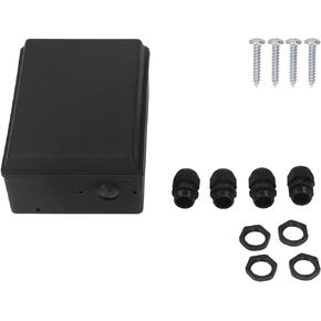 Winch Controller Housing Kit, Black ABS High Strength Winch Control Protection Box Kit Electric Winch Accessories Replacement Fit for 8000 to 20000LB Electric Winch Accessories