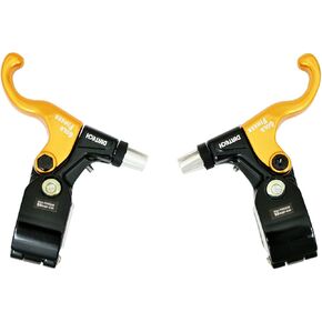 DIA-COMPE TECH99DS Gold Finger Brake Lever Set for Fixie & BMX, Gold, DP2525