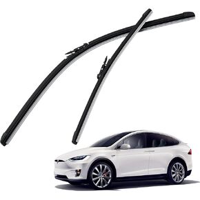 Windshield Wiper Blades 18"+28" Compatible with Tesla Model X, Wiper Blade Kit with Integrated Wash, All Seasons, All-Weather Performance, Easy to Install, Original Replacement (2 pcs)