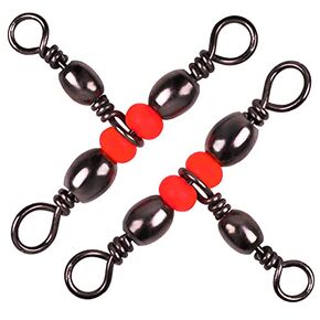 T-Shape Three 3 Way Fishing Swivel Brass Barrel Triple Swivel Cross Line Fishing Tackle Line Connectors Tangle Free Tackle Equipment Size 20-100 lbs Pack of 50pcs
