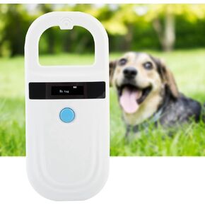 Pet ID Microchip Reader,Rechargeable RFID EMID Animal Handheld Reader,Pet ID Scanner Animal Chip Registration,Support Pet Tag FDX-B (ISO11784 / 11785)