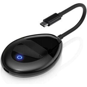 AIMIBO HDMI Wireless Transmitter with USB C & HDMI Dual Transmit Ports, 2.4/5Ghz Streaming Smooth Video/Audio for Laptop, Cable Box, Phone, Netflix to TV, 165FT