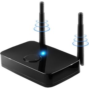 دونجل محول عرض HDMI VGA لاسلكي، مجموعة استقبال نقل موسع 4K، لأجهزة Android/IOS/Windows/MacOS، جهاز Airplay/Miracast، بث الفيديو من الكمبيوتر المحمول/الهواتف إلى التلفزيون/الشاشة/جهاز العرض