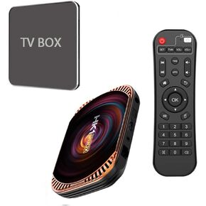 Amlogic S905X4 TV Box Android 11.0 TV Box HK1 Box 4GB RAM 64GB ROM Dual-WiFi 2.4GHz/5GHz BT Quad Core 64 Bits 3D/8K 1000M Smart TV Box