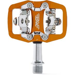 Rock Garden Flat Pedal - SPD Compatible Clipless MTB Bike Pedals