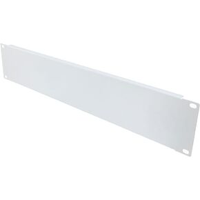 NavePoint 2U Blank Rack Mount Panel Spacer for 19 Inch Server Rack and Network Cabinet – Blank Spacer Panel Rackmount, Solid, White
