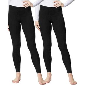 32 DEGREES Ladies' Base Layer Heat Pant 2-Pack (XL, Black)