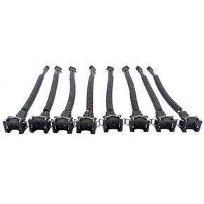 AUTOKAY Fuel Injector Adapters LQ4 LQ9 4.8 5.3 6.0 for Delphi Wire Harness to EV1