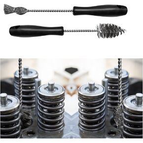 2 PCS Injector Sleeve Cup Bore Seat Cleaning Brush Kit, Professional Car Fuel Injector Brush with Handle, Stainless Steel Diesel Injector Brush Replace AP0084 AP0085 3252