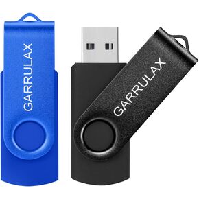 USB Flash Drive, 8GB USB 2.0 Rotatable Memory Stick Date Storage Pendrive Thumb Drives (2 Pack)