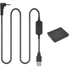 Raeisusp 5V USB Cable ACK-DC40 + DR-40 DC Coupler NB-6L Dummy Battery for Canon S90 S95 SX530 SX600 SX610 SX700 SX710
