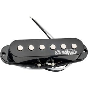 Wilkinson High Output Ceramic Single Coil Neck Pickup for Strat Style Electric Guitar, Black