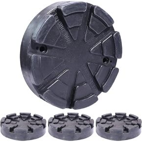 4 Pack Round Auto Lift Pads, Rubber Car Lift Pads, Car Arm Pads Heavy Duty Car Lift Accessories fit for Auto Truck Hoist, Floor Jack Pad(125x28mm)