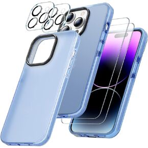 Heavy Duty for iPhone 14 Pro Case - Phone Armor - Shock/Shatterproof - Slim Protective - Screen Protection - Hybrid Materials - Wireless Charging - Compatible with iPhone 14 Pro 6.1 inch(Black)