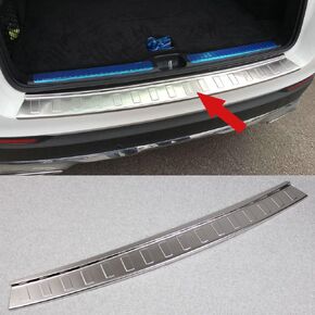 Fit for Mercedes Benz GLC Class GLC300 GLC43 AMG 2015 2016 2017 2018 2019 2020 2021 Rear Bumper Sill Plate Guard Cover Trim Stainless Steel Matte