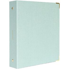 russell+hazel Bookcloth Mini 3 Ring Binder, Dew, 28794, 1" rings, 8 in x 9 in (20.3cm x 22.9cm)