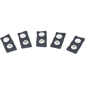 Boat Cover Snap Extender - Black - Extension Size, 1" - Built in Finger Loops. Extend The Life of Your Boat top Canvas! 5 Pack