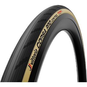 Vittoria Corsa Pro Control Graphene 2.0 - Performance Road Bike Tire - Foldable TLR Bicycle Tire - Black