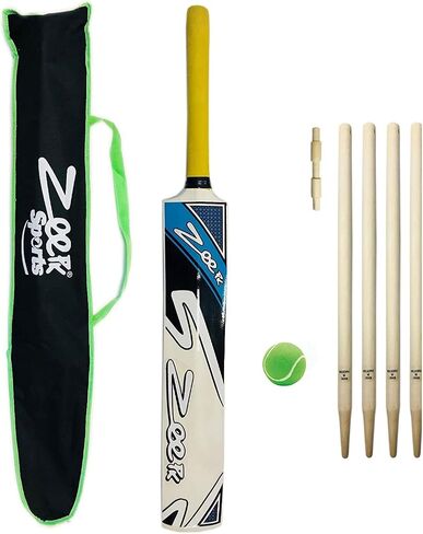 Complete Kids Cricket KIT Kashmir Willow BAT + WICKETS Ball for 9-14 Year Child Summer Sports in Saudi Arabia