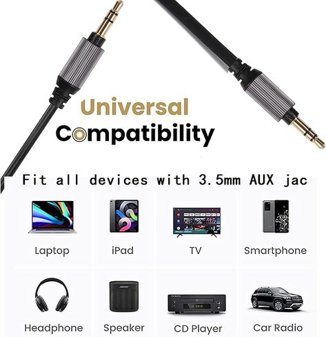 Replacement Audio Aux Cable Cord Compatible with Sony MDR-XB950BT MDR-1000X WH-1000XM2 WH-1000xm3 WH-CH700N MDR-100ABN MDR-1A MDR-1ADAC MDR-XB950N1 H800 Headphones 3.5 mm Jack Cables Wire No MIC in Saudi Arabia
