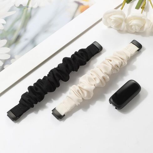 عبوتان متوافقتان مع 3 أساور من فيتبيت إنسباير للنساء والرجال والأطفال، حزام سكرانشي قابل للتمدد لطيف ومطاط رياضي بديل من القماش من أجل فيتبت إنسباير 3 أربطة، صغير in Kuwait