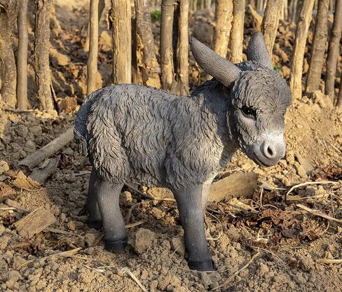 Standing Grey Donkey Looking Right Statue, Brown in Kuwait