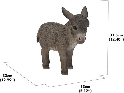 Standing Grey Donkey Looking Right Statue, Brown in Kuwait