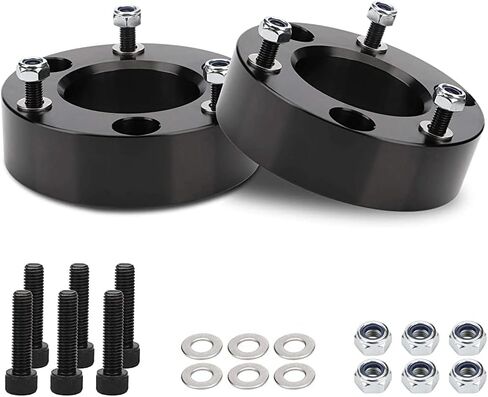 طقم رفع التسوية الأمامية 2.5 بوصة مناسب لـ 2007-2023 Silverado 1500 2WD/4WD 2007-2022,2007-2023 GMC Sierra 2WD/4WD، 2.5 بوصة فواصل تعليق أمامية فواصل رفع فواصل رفع in Kuwait