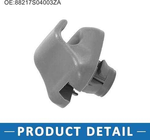 مشبك واقي من الشمس 88217-S04-003ZA لسيارة Honda Civic 1996-2008 قطعتان من البلاستيك الرمادي in Kuwait