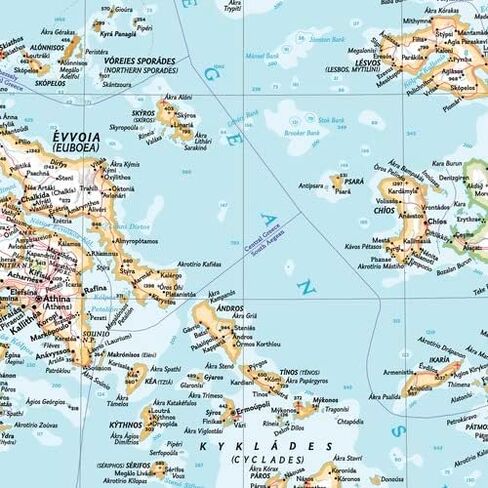 National Geographic Maps: Greece and Cyprus Wall Map - Compact - 21.5 x 16.25 inches in Saudi Arabia