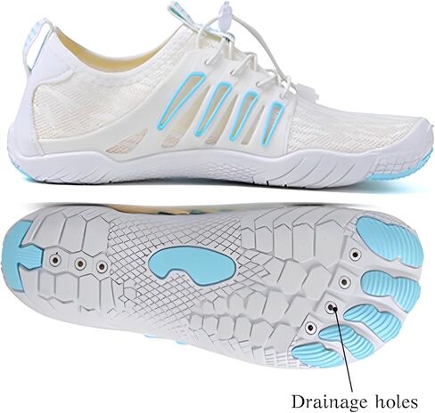 Water Shoes for Men Women, Quick-Dry Barefoot Beach Walking Shoes with Wide Toe Box, Slip-on Aqua Sock Shoes for Swimming Hiking Surfing in Kuwait