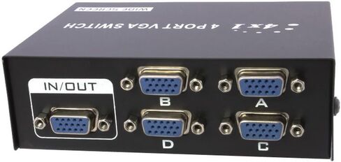4 منافذ VGA SVGA صندوق تبديل مشاركة الشاشة 4 في 1 لشاشة تلفزيون LCD PC in Saudi Arabia