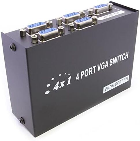 4 منافذ VGA SVGA صندوق تبديل مشاركة الشاشة 4 في 1 لشاشة تلفزيون LCD PC in Saudi Arabia