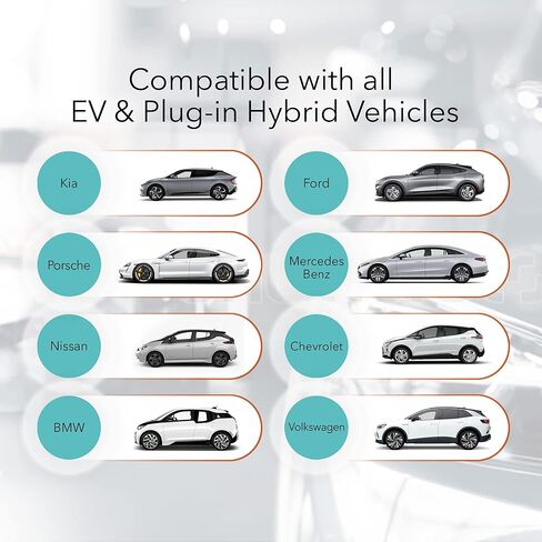 محطة شحن Lectron 240V 32 Amp Level 2 للمركبات الكهربائية (EV) مع كابل J1772 بطول 20 قدمًا / 6 أمتار ومقبس NEMA 14-50 - EVSE 7.68kW متوافق مع جميع المركبات الكهربائية SAE J1772 in Kuwait