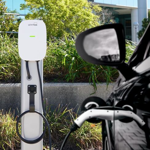 Leviton Level 2 Electric Vehicle (EV) Charger, 32 Amp, 208/240 VAC, 7.6 kW Output, 18' Charging Cable, Hardwired Charging Station, EV320 in Saudi Arabia