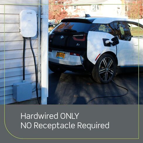 Leviton Level 2 Electric Vehicle (EV) Charger, 32 Amp, 208/240 VAC, 7.6 kW Output, 18' Charging Cable, Hardwired Charging Station, EV320 in Saudi Arabia
