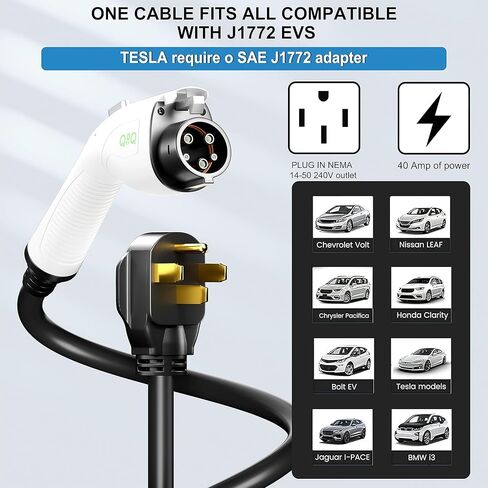 المستوى 2 شاحن EV 240V / 48 أمبير شاحن EV المستوى 2 NEMA 14-50 التوصيل شواحن EV للمنزل المستوى 2 شاحن سيارة كهربائية 25FT كابل محطات شحن المركبات الكهربائية محطة شحن الجدار السريع in Kuwait