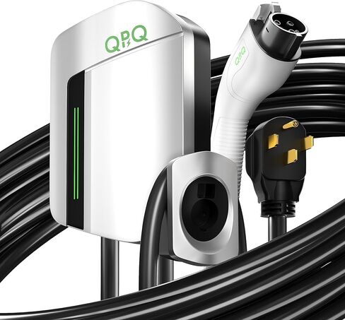 المستوى 2 شاحن EV 240V / 48 أمبير شاحن EV المستوى 2 NEMA 14-50 التوصيل شواحن EV للمنزل المستوى 2 شاحن سيارة كهربائية 25FT كابل محطات شحن المركبات الكهربائية محطة شحن الجدار السريع in Kuwait