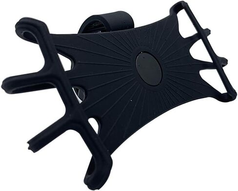 Bike Phone Mount for Motorcycle-Universal Silicone Bicycle Phone Holder,Handlebar Cradle Adjustable for Cycling GPS/Music, Fits for 11 Pro Max/XR/XS Max/8/7/ 6/6s Plus, Galaxy S9/S9 Plus in Saudi Arabia