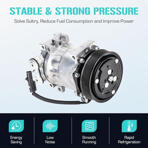 ضاغط مكيف الهواء مع قابض مكيف الهواء لدودج داكوتا 1996-2001، دورانجو 1998-2001، رامتشارجر 5.9 لتر 1994-2001، رامتشارجر 5.2 لتر 1999-2001، لدودج رام 1500 2500 3500 1994-2002 3.9 لتر 5.2 لتر 5.9 لتر 8 .0 لتر in Kuwait