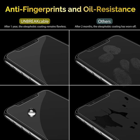 واقي شاشة غير قابل للكسر مكون من 3 قطع لهاتف iPhone 11 Pro Max/iPhone Xs Max، زجاج مقسى مزدوج مقاوم للكسر [إطار سهل التركيب] [صلابة 9H] [HD واضح] [صديق للحافظة] لهاتف iPhone 6.5 بوصة in Kuwait