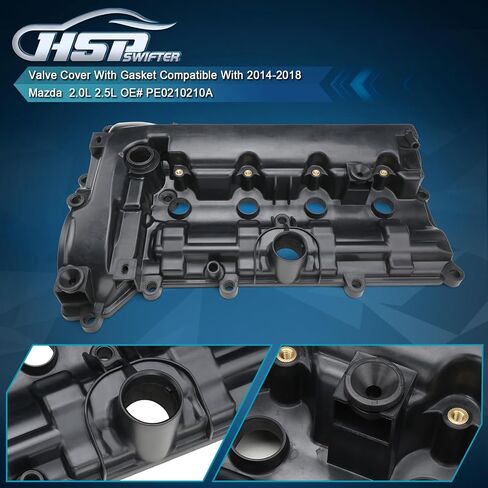 غطاء الصمام مع حشية متوافق مع 2014-2023 Mazda 3 2014-2021 Mazda 6 2020-2021 Mazda CX-30 2014-2017 Mazda CX-5 2.5L OE# PY0110210A in Saudi Arabia