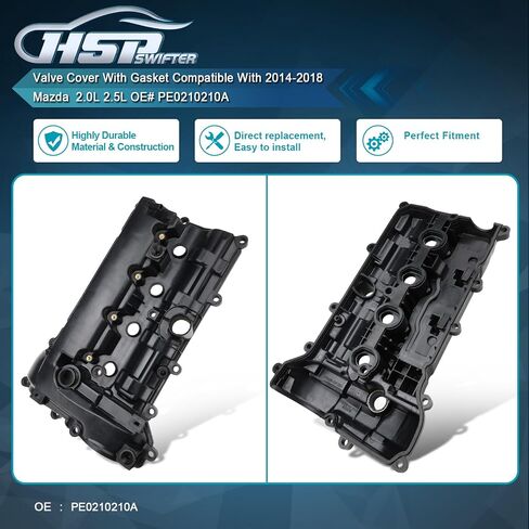 غطاء الصمام مع حشية متوافق مع 2014-2023 Mazda 3 2014-2021 Mazda 6 2020-2021 Mazda CX-30 2014-2017 Mazda CX-5 2.5L OE# PY0110210A in Saudi Arabia