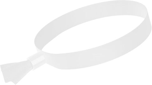 100 Pack Cloth Event Wristband,Color Wristbands Without Logo Resistant, Suitable for Lightweight Concert Wrist Strap for Activities, Parties (Color : White) in Saudi Arabia
