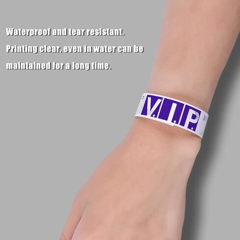 300pcs Paper Wristbands for Events, Identification Wristbands Lightweight VIP Paper Adhesive Bracelets for Events Concerts Clubs Festivals(Gold) in Saudi Arabia