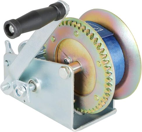 Heavy Duty Hand Winch 3500lbs Two-Way Adjustable Boat Trailer Winch with 10m 32ft Strap Crank Strap Gear Winch with Hook Fit for Boat Trailer or ATV in Saudi Arabia