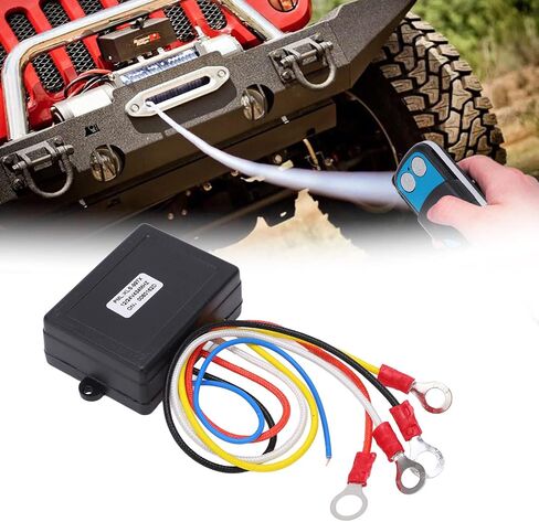 مجموعة التحكم عن بعد ونش لاسلكي، جهاز التحكم عن بعد Qiilu Winch، مفتاح التحكم عن بعد ونش لاسلكي 75 قدم، جهاز استقبال 434 ميجا هرتز، 12 فولت 24 فولت عالمي للسيارة ATV SUV، قطع غيار شاحنة ATV/UTV in Saudi Arabia